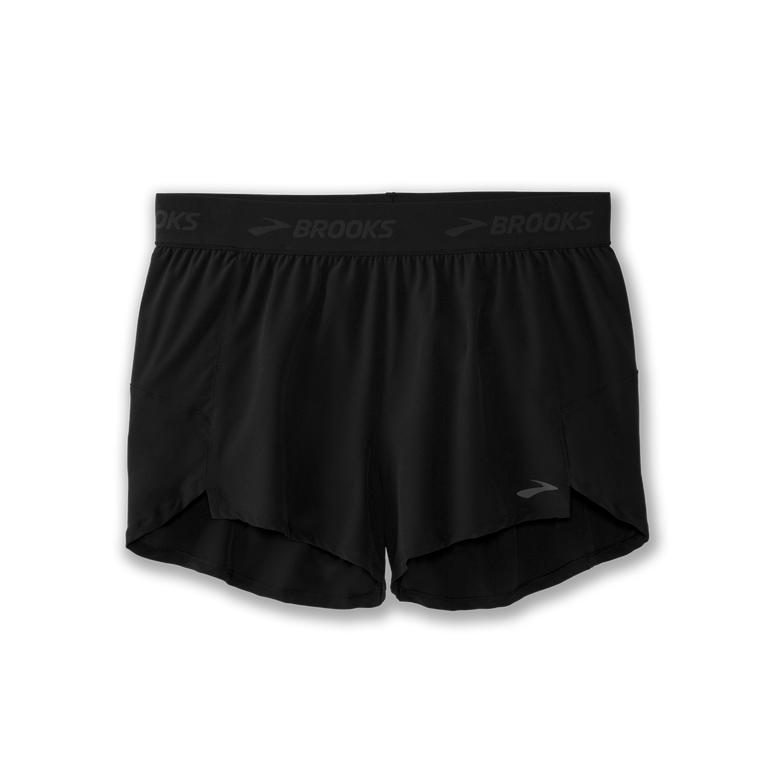 Brooks Chaser 3 - Womens Running Shorts - Black (67430CEPD)